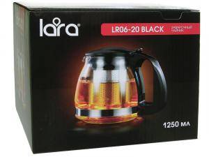 «Чайник заварочный 1,25л LARA Black» - фото 1