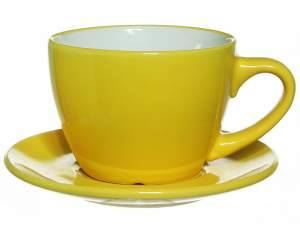 «Чайный набор 250мл на подставке желтый» - фото 1