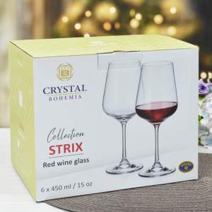 «Набор бокалов для красного вина 6шт 450мл "Strix"» - фото 2